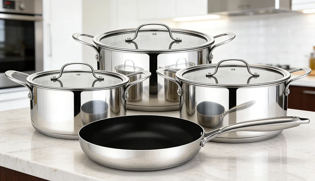 Stainless steel cookware custom