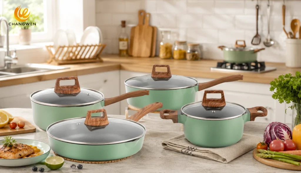hard anodized aluminum cookware set