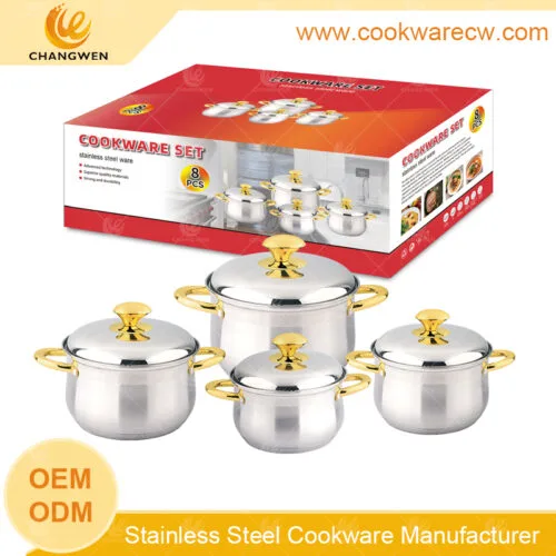 CW52001-8-1-01 Stainless Steel Stock Pot 8 Qt/20l/30 Litre/60 Qt CW-M0802