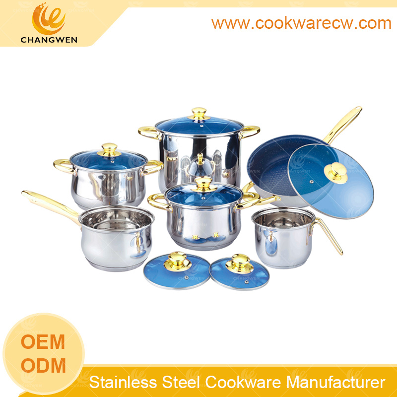 Buy Wholesale China 12pcs Stainless Steel Cookware Set Pots Pans