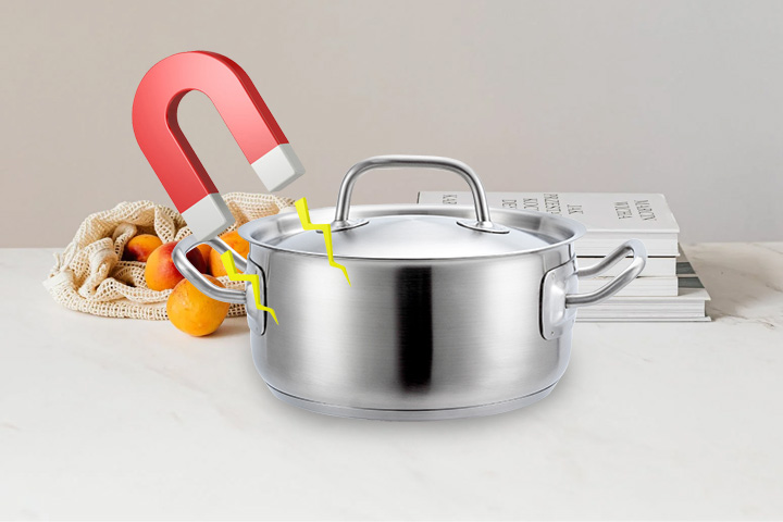 Stainless steel pot with or without magnetism