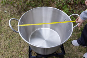 large stainless steel cazo