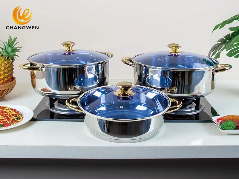 pots stainless steel