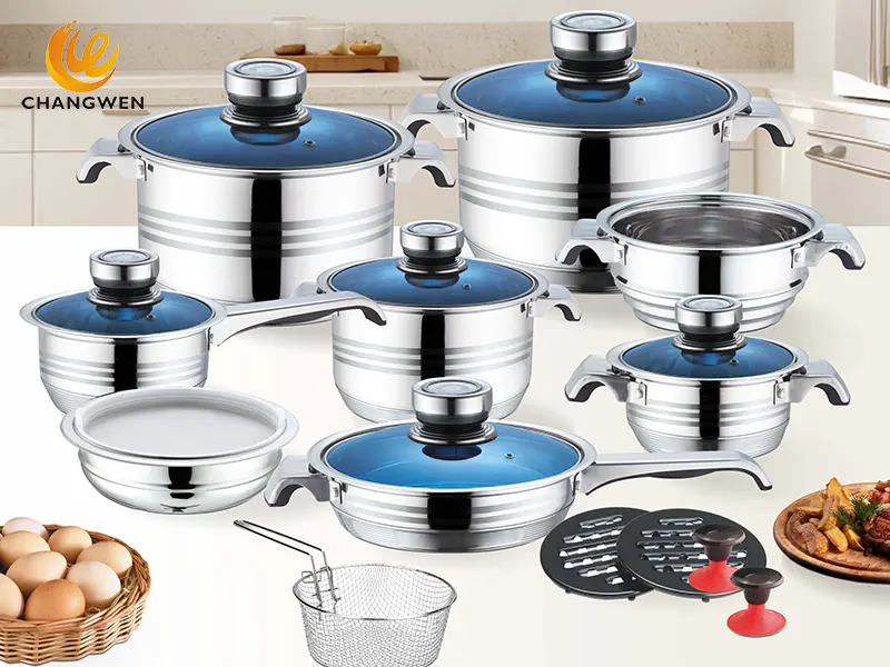 stainless steel pots and pans