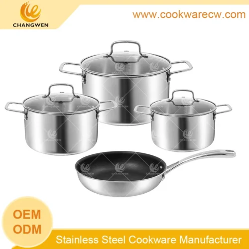 Professional Stainless Steel Cookware Set for Daily Cooking