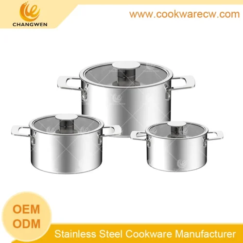 Durable Stainless Steel Pot Set for Everyday Use