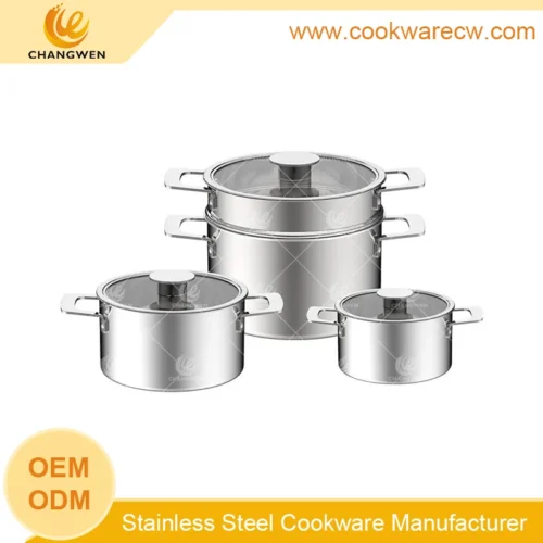 Commercial-Grade Stainless Steel Pot Set for Chefs