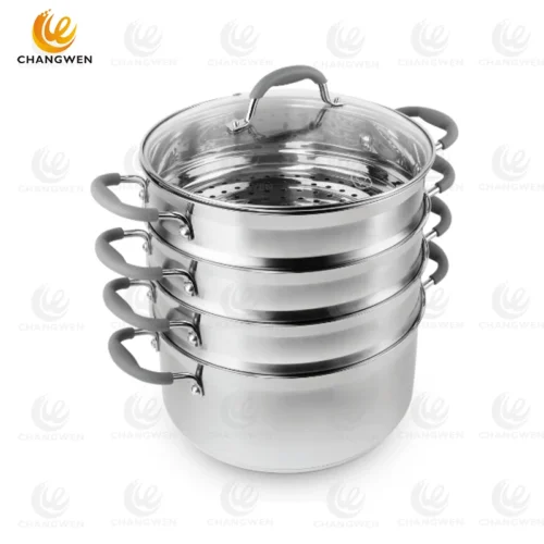 ainless Steel Steamer Pot for Home and Commercial Kitchens