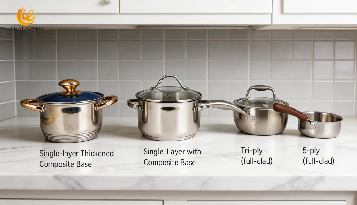 Tri-Ply vs 5-Ply vs Single-Layer with Composite Base Cookware: The ...