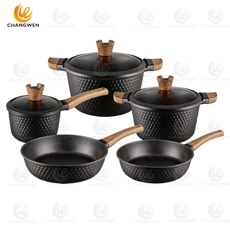 8pcs die cast aluminum cooking set manufacturer China