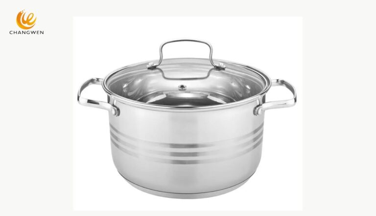 Stainless steel capsule bottom stockpot with glass lid