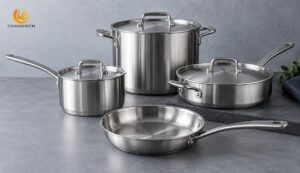 Stainless steel cookware assortment for importers and private label brands